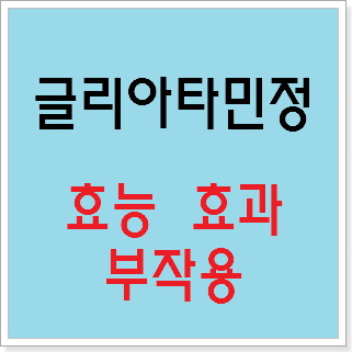 글리아타민정 효능 효과, 부작용 알고 사용하시나요? :: 느리게 즐기면서 꾸준히