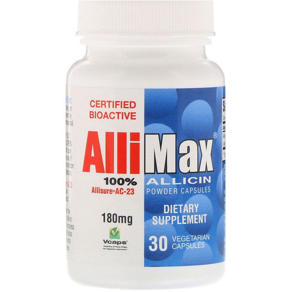 아이허브 마늘추출물 마늘영양제 Allimax 100% 알리신 파우터 캡슐(Allicin Powder Capsules) 180 Mg 후기