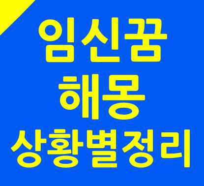 임신꿈 임신 하는 꿈 해몽 상황별 정리 15 :: 생활정보톡