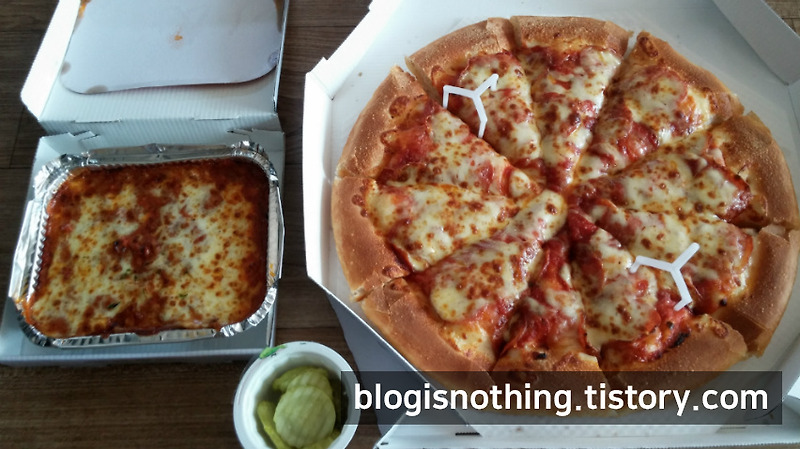 피자헛-페퍼로니 피자, 리치 치즈 파스타 - 블로그 아무것도 아니다