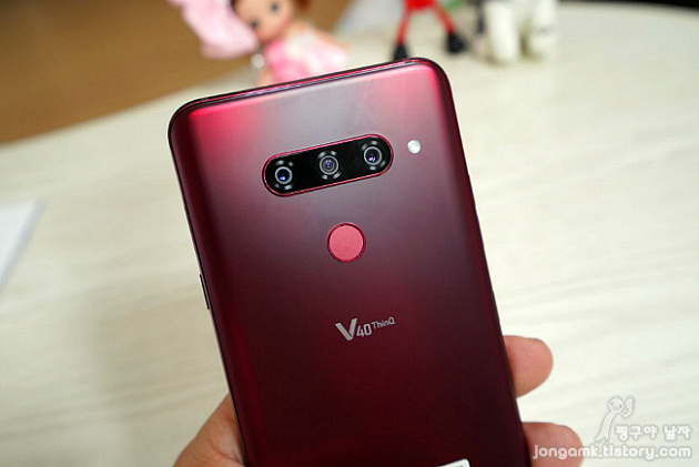 LG V40 ThinQ 카민레드 개봉기 및 디자인 AtoZ과 후면 트리플 카메라 사용법 :: 핑구야 날자의 IT와 일상