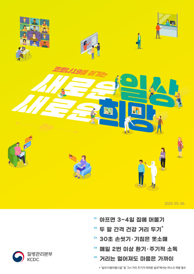 생활 속 거리 두기(새로운 일상 새로운 희망)