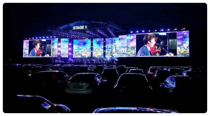 자동차극장 형식의 현대 모터스튜디오 Stage X 드라이브 인 콘서트