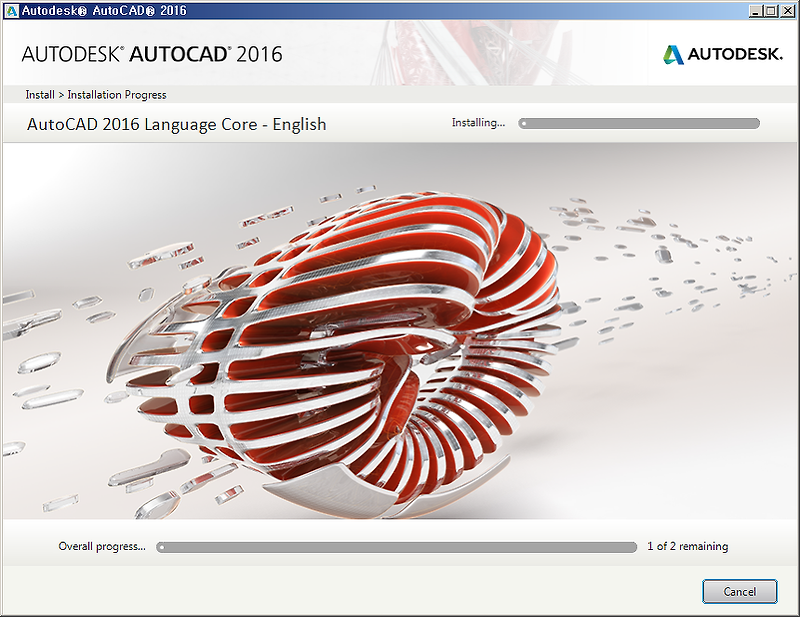 [오토캐드] AutoCAD 2016 언어팩 설치하기(영문 언어팩)