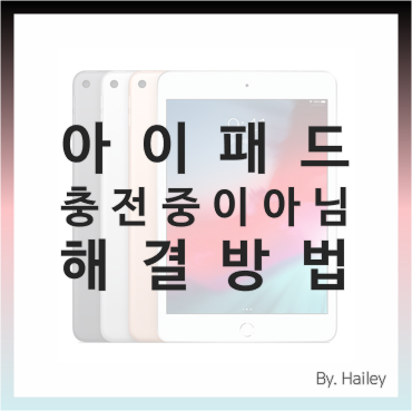 아이패드 충전 중이 아님 증상 해결 방법