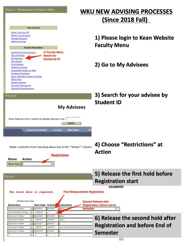 Guide for Advisement for Course Registration (WKU CBPM, MGM)