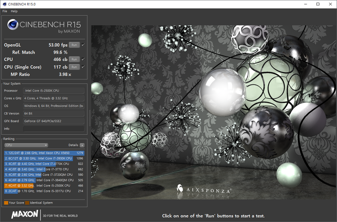 삐뚤어질테다 T^T/ :: 시네벤치 R15 다운로드 링크 (Cinebench R15)