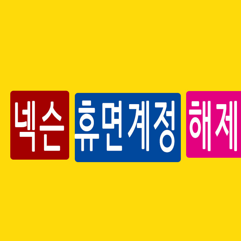 넥슨 휴면계정 해제