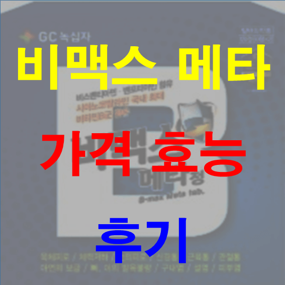 비맥스 메타 가격, 효능, 솔직 후기 :: 늘환 블로그