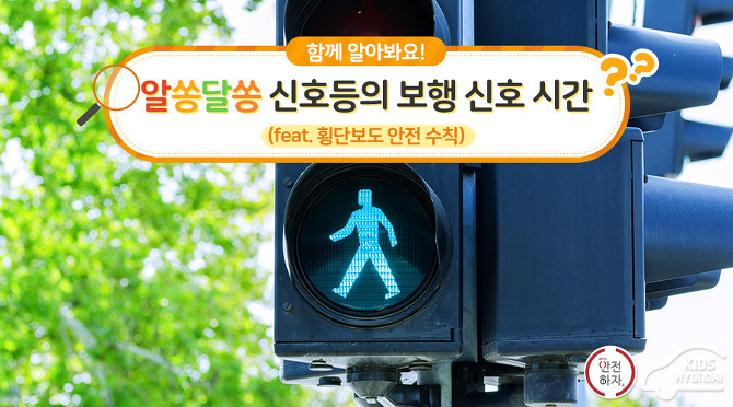 함께 알아봐요! 알쏭달쏭 신호등의 보행 신호 시간 (feat. 횡단보도 안전 수칙)