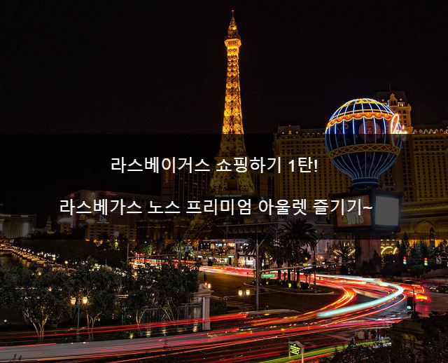 라스베가스에서 쇼핑하기 1탄! 라스베이거스 노스 프리미엄 아울렛 가기 [미국쇼핑]