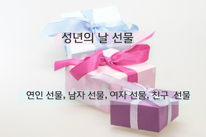 성년의날 선물 – 연인 선물/ 남자 선물 / 여자 선물 / 친구 선물