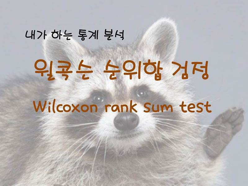 [내가 하는 통계 분석] 윌콕슨 순위합 검정(Wilcoxon rank sum test) or  맨-휘트니 U 검정(Mann-Whitney U test) in R