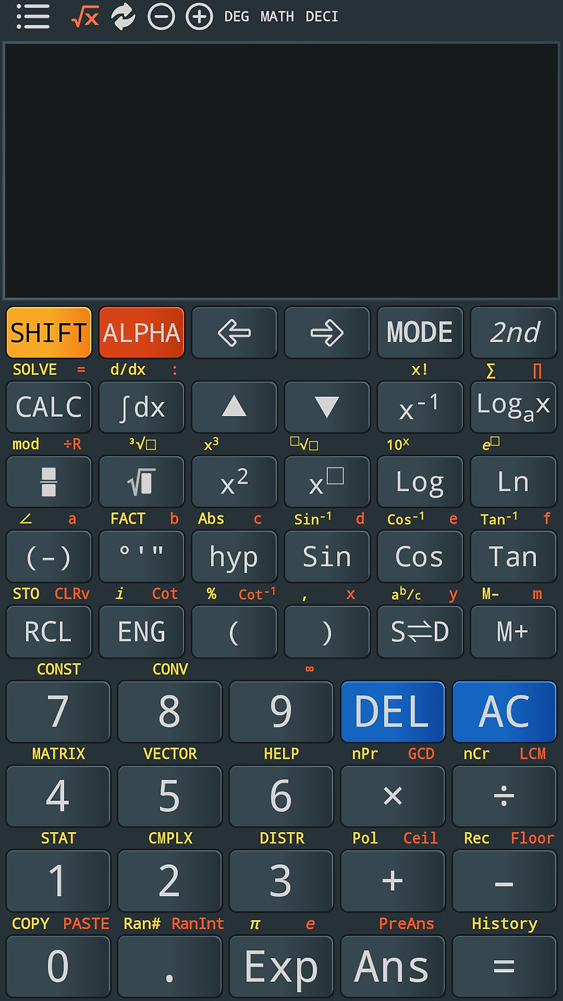 안드로이드 공학용 계산기 앱 추천 - Advanced Calculator 991 Es