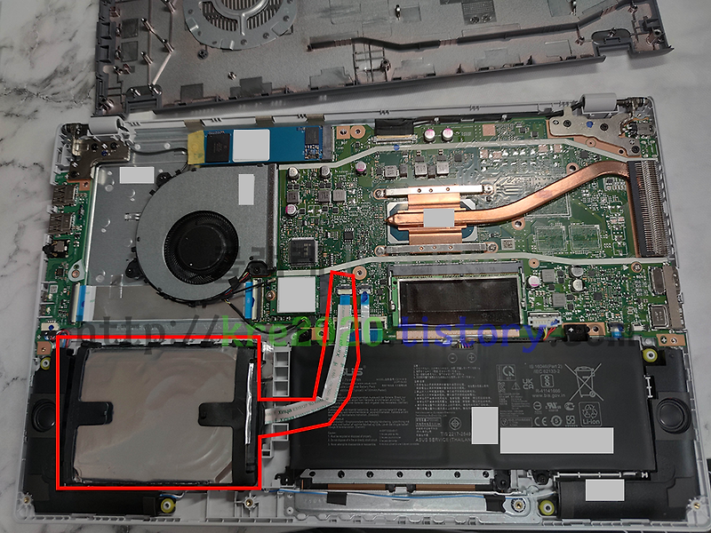 노트북 ASUS X515JA-BQ265 HDD(하드디스크)추가 하기 #3