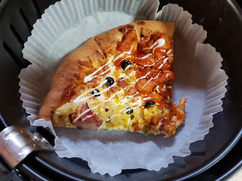 에어프라이어 피자 데우기