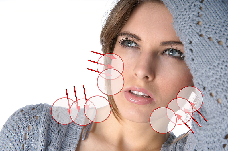 포토샵 얼굴보정 픽셀유동화 작업으로 처리하는 방법