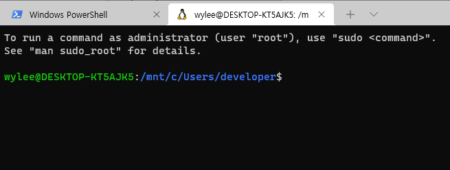 Windows 10에서 WSL2를 이용하여 Ubuntu 설치하는 방법