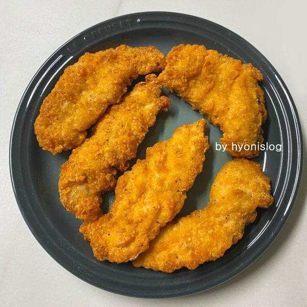 에어프라이어 치킨 추천 제품(내돈내산) - 케이준 치킨 텐더스틱