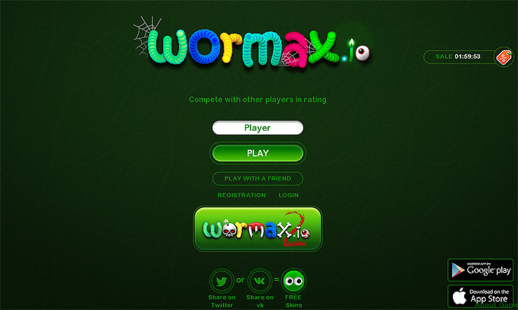 지렁이 키우기2 게임하기 (wormax.io), 링크와 플레이 가이드