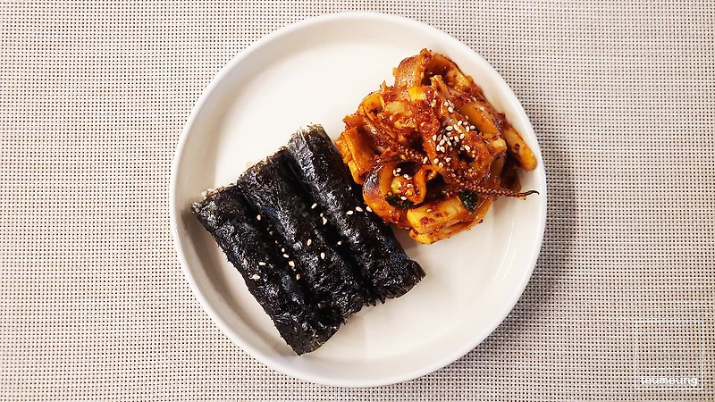 간단하지만 맛있는 충무김밥 오징어 무침 집에서 만들어 먹어요~!!