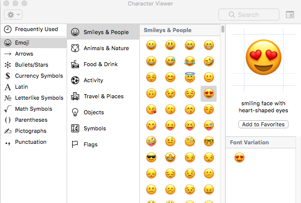 😍 맥북 이모티콘 입력 단축키,  Macbook Emoji Shortcut