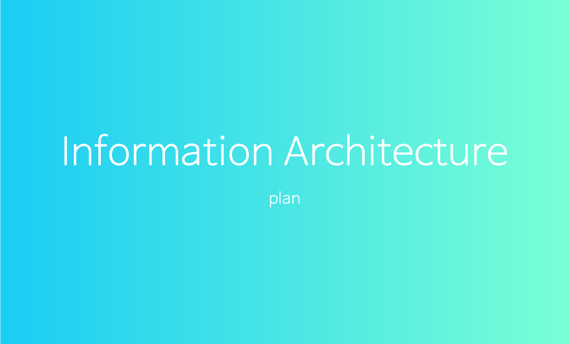 웹, 모바일을 위한 I.A(Information Architecture, 정보구조도)