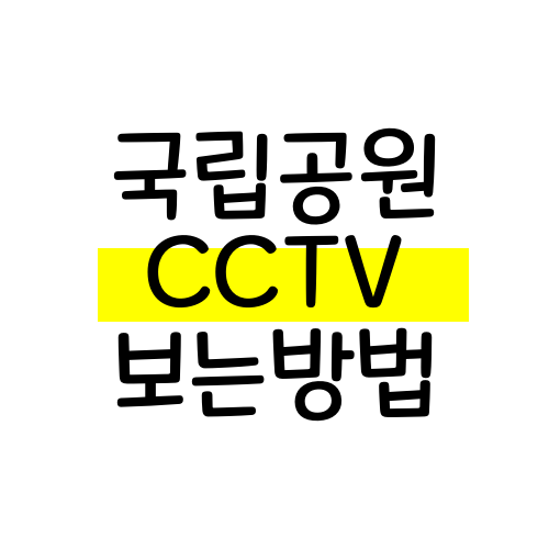 덕유산 CCTV 보는 곳, 전국 국립공원 실시간영상 보는 방법