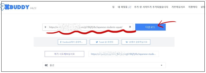 동영상 다운로드 온라인 사이트(9xbuddy)