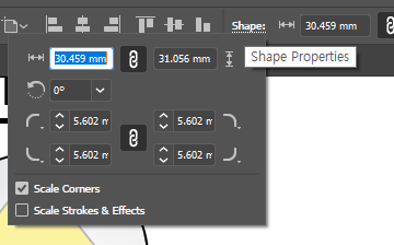 일러스트레이터 Corner Type 모서리 크기고정