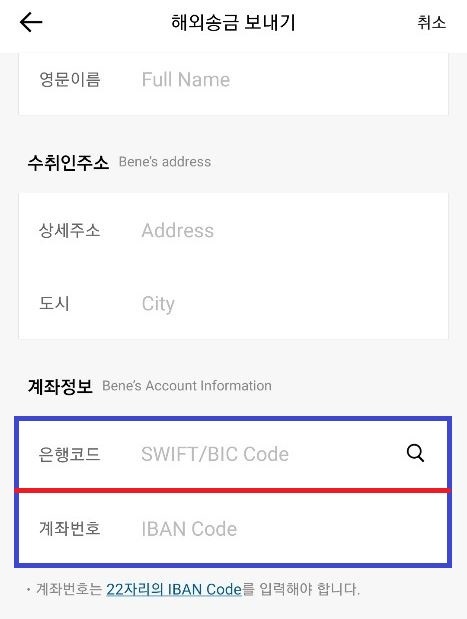 기업은행 스위프트코드(Swift Code) 와 Iban Code로 카카오 해외송금 하기