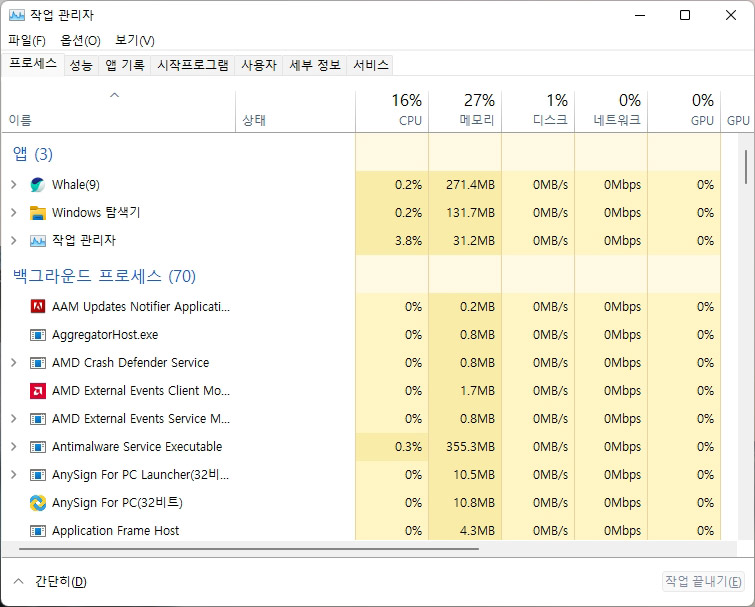 가장 빠른 윈도우11 작업관리자 실행 방법 3가지: 단축키 외