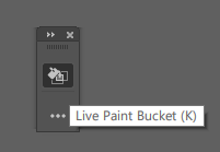 Live Paint Bucket : 페인트통 툴 (단축키 : K)