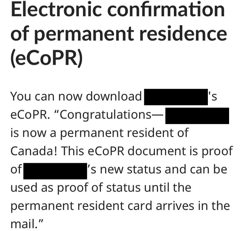 [캐나다 영주권] IRCC 온라인 포탈 총정리, eCoPR, PR카드수령