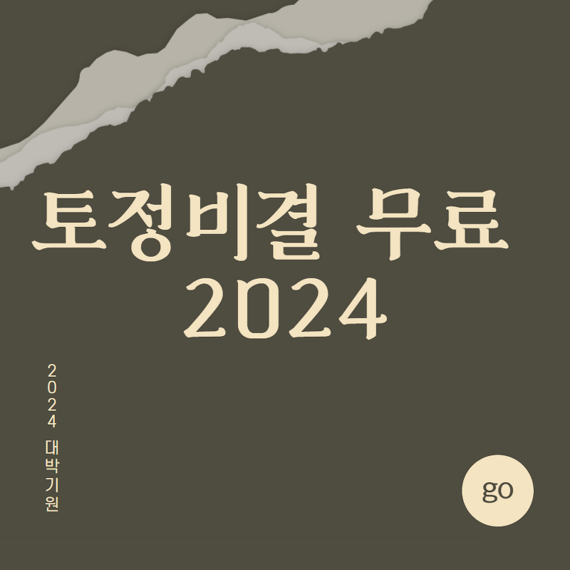 토정비결 무료 2024 (신년)