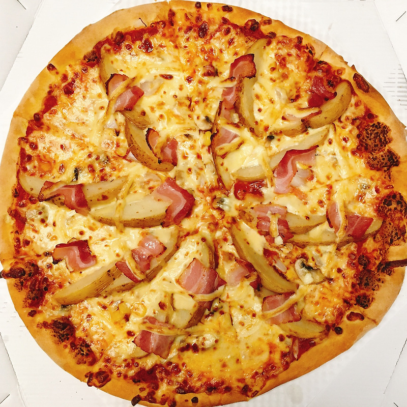 [도미노 피자 1위 메뉴 추천] 포테이토 피자 나폴리 라지/담백하고 고소한 피자
