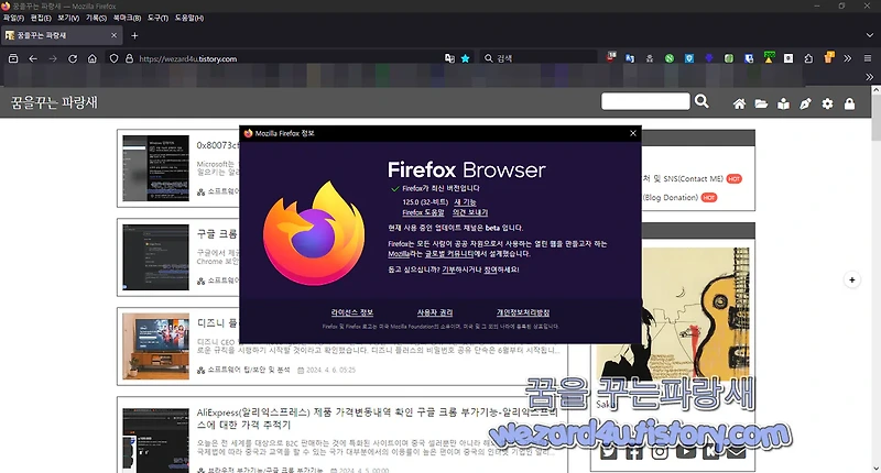 모질라 파이어폭스 125.1 보안 업데이트 및 PDF 텍스트 강조 표시 등 업데이트