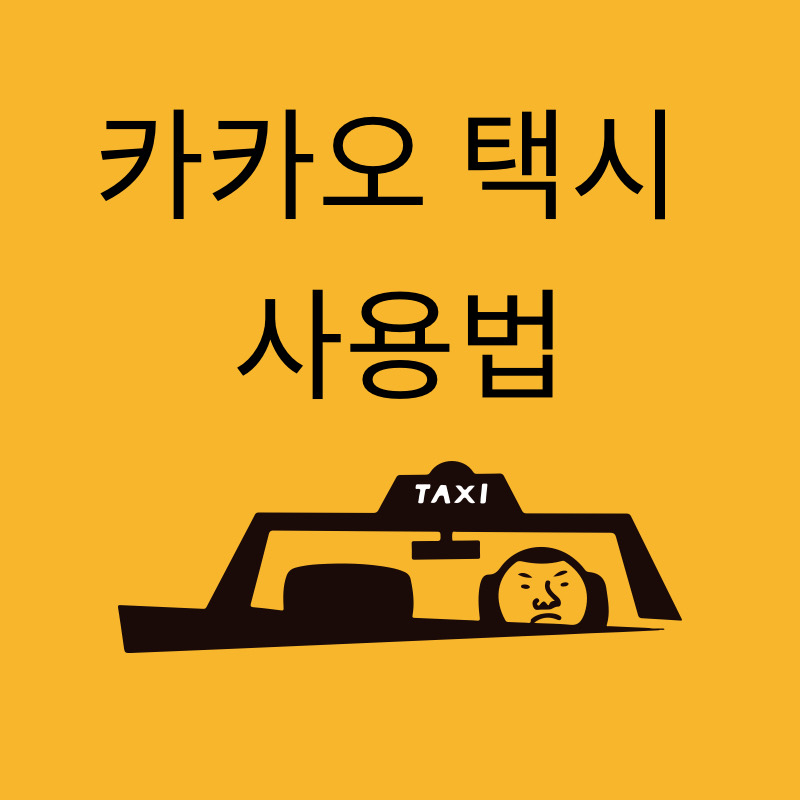 카카오 택시 사용법