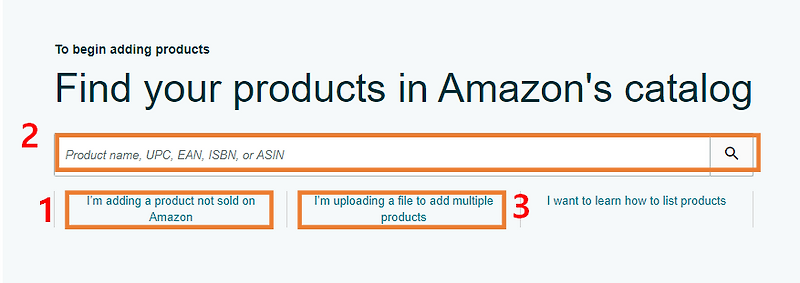 아마존에 판매상품 등록하기: 상품 리스팅