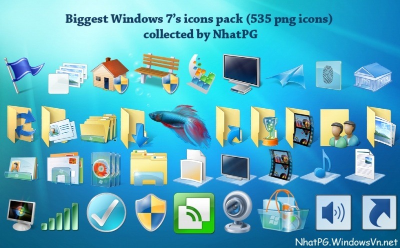 윈도우7 아이콘(Big Windows 7's icons pack) :: JHRunning