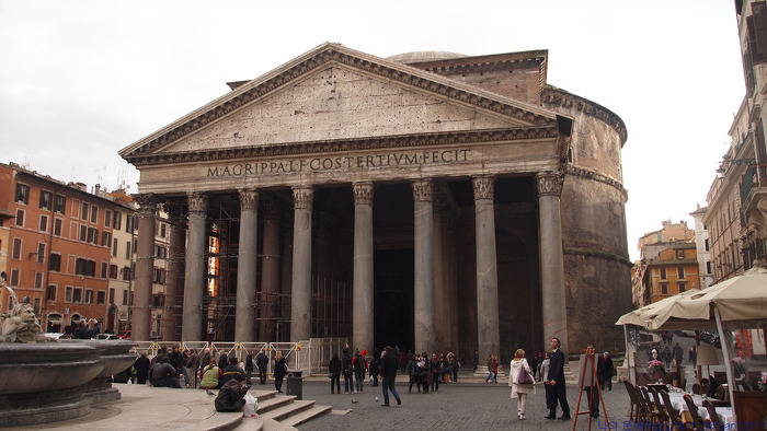 [로마] 판테온(Pantheon), 로마시대의 기념비적인 건축물인 거대한 돔