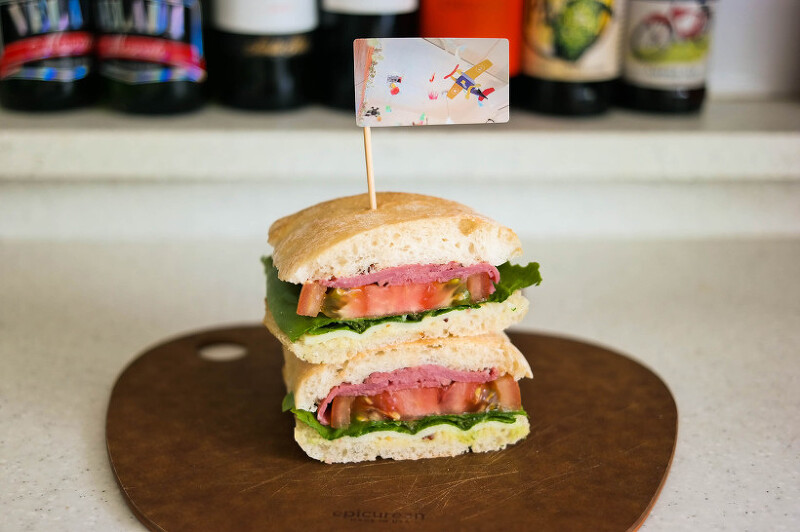 [샌드위치]비프 파스트라미 샌드위치 만들기, BLTC sandwich recipe