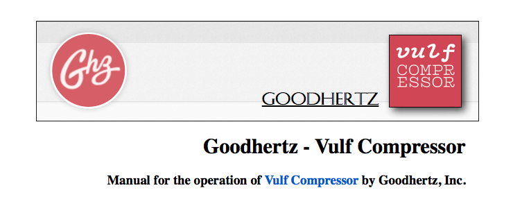 Goodhertz Vulf Compressor For Mac
