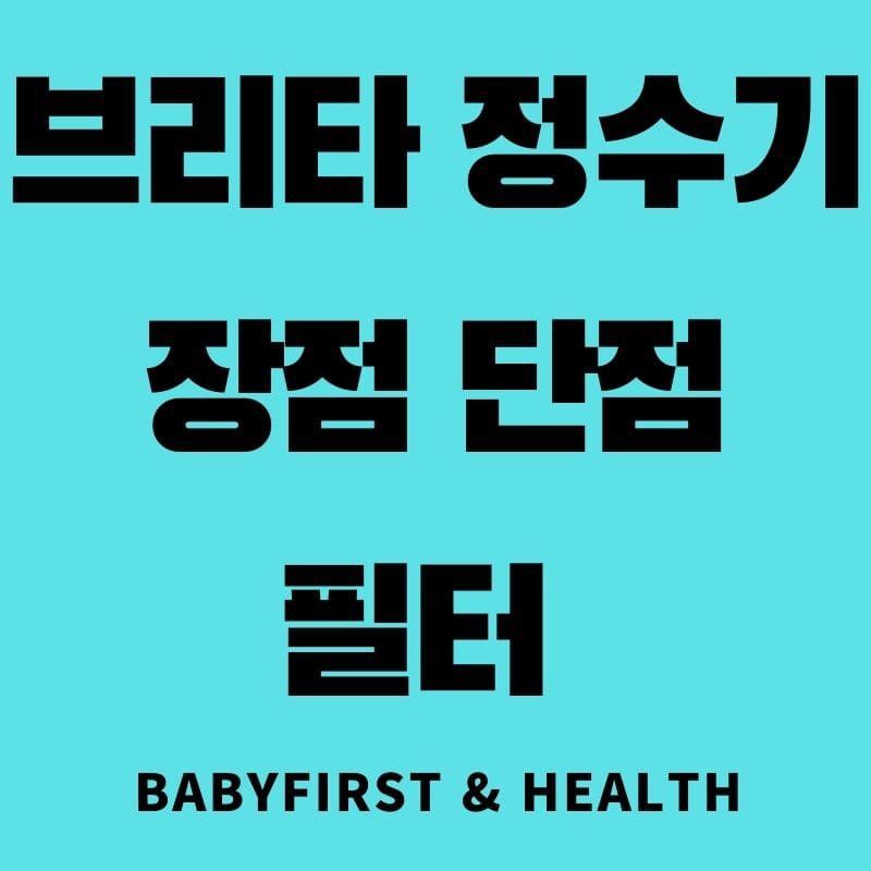 브리타 정수기 장점 단점 필터 :: BaBy First & Health