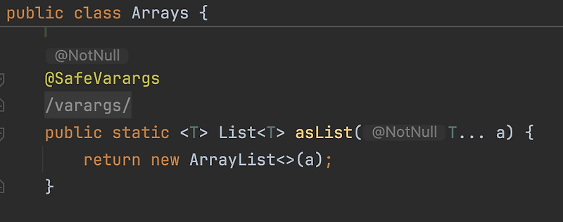 자바 8에서 Arrays.asList() 를 완벽한 불변리스트로 사용하기