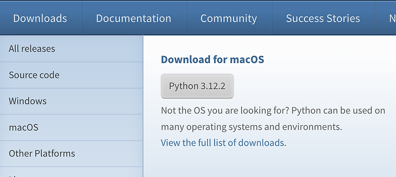 Mac OS에서 파이썬(python) 설치 하는 방법, Visual Studio Code 설치 하는 방법