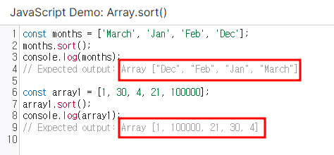 JavaScript_sort( )