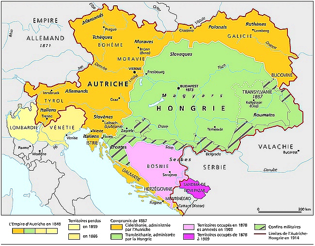 오스트리아 합스부르크 제국의 부흥과 멸망 영토변화