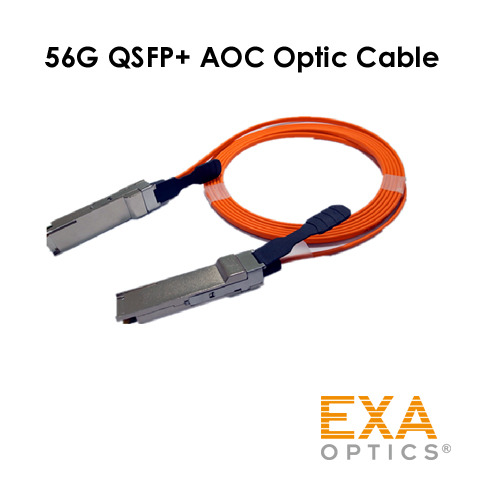 엑사통신 56GBASE QSFP+ Active Optical Cable (AOC) 호환 광케이블 