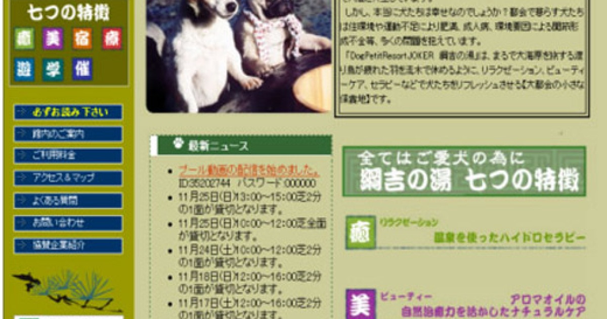[blog+] 일본, 애견 전문 온천 성황